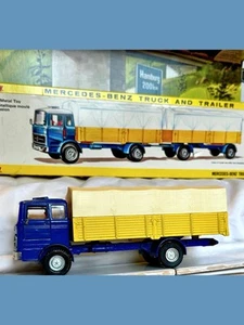 Rare Vintage Dinky Toys Mercedes-Benz LPS 1632 Truck & Trailer No. 917 with Box - Picture 1 of 12