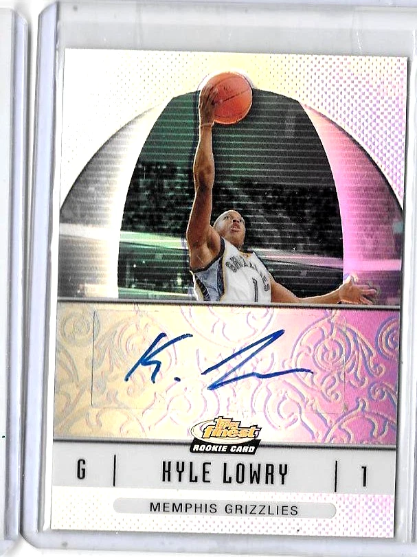 KYLE LOWRY 2007 TOPPS FINEST  CERTIFIED ROOKIE AUTOGRAPH CARD - Image 1 of 1