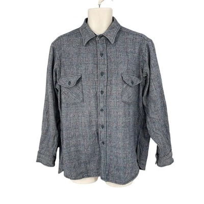 Vintage Woolrich Shirt Men Size 2XL Preppy Western Wool Blend Plaid Button USA - Image 1 of 4