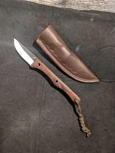 Drahth Knives Ohio Custom Bushcraft Allzweckmesser, 1095C Stahl, Lederscheide - Bild 1 von 6