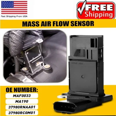 Mass Air Flow Sensor 37980RNAA01 MAF0033 2010-2011 For Honda Accord Crosstour - Image 1 of 4