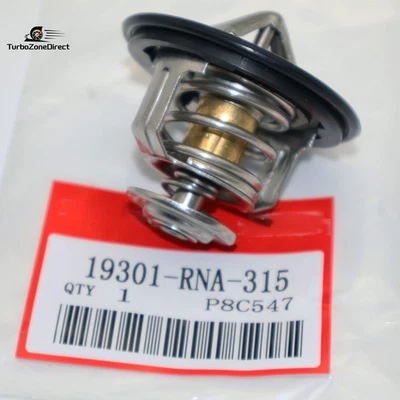 NEW Engine Thermostat w/ Gasket For Honda 2006-2015 Civic EXC Si HR-V Hy ILX US - Image 1 of 4