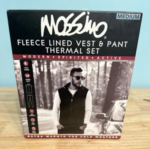MOSSIMO FLEECED LINED VEST/PANT/THERMAL SET Nw/bx Medium - Picture 1 of 5