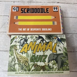 2 Travel Games Scridddle & Animal Quiz - Picture 1 of 3