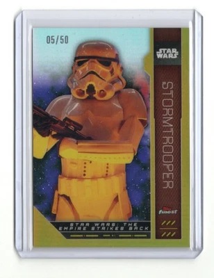 Star Wars Finest 2023 Topps GOLD REFRACTOR Parallel FN-26 Stormtrooper #05/50 - Image 1 of 4
