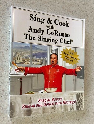 Andy LORUSSO -- Sing & Cook Singing Chef (Cookbook) -- 2017 SIGNED TPB - Image 1 of 2