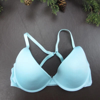 So Bra 34A Blue Padded Underwire Adjustable Clasp Back - Image 1 of 4