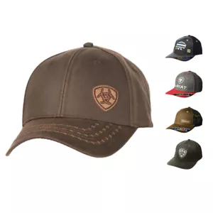 Ariat Mens Adjustable Fabric Cap Hat - Picture 1 of 24