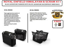 Produktbild - Royal Enfield Himalaya &amp; Scram 411 Schwarz Warenkorb Paare &amp;...