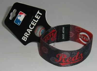 Pulsera elástica de béisbol con licencia MLB de los Cincinnati Reds Foto 1 de 4