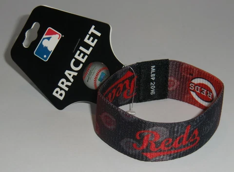 Cincinnati Reds Stretch Bracelet MLB Licensed Baseball Cover