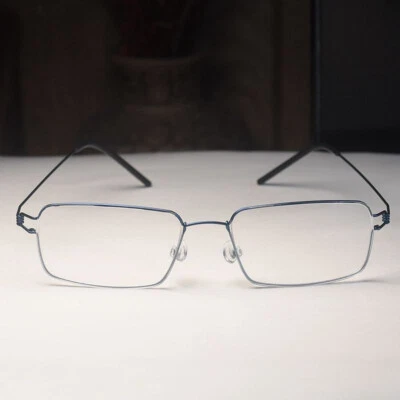 Titanium Black glasses Steve Jobs Glasses men's square black Eyeglasses Frame - Image 1 of 4