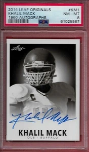2014 Leaf Originals(1960 Autographs)  #KMI Khalil Mack PSA 8 $$$$ - Picture 1 of 2