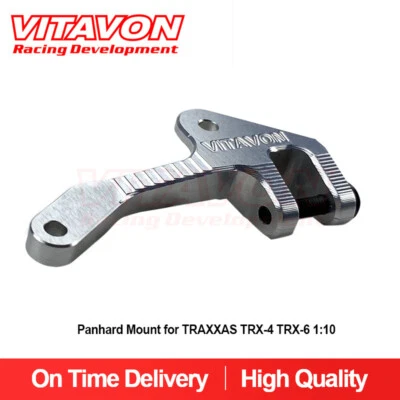 Vitavon CNC Aluminum 7075 Panhard Mount for TRAXXAS  TRX-4 TRX-6 1:10 Silver - Image 1 of 4