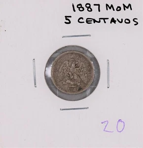 1887 MoM Mexico Silver 5 Centavos #2 - Picture 1 of 2