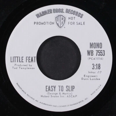 LITTLE FEAT: easy to slip / mono WB 7" Single 45 RPM - Image 1 of 2
