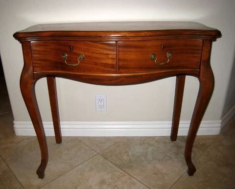 1920'S COLONIAL FRENCH STYLE SIDEBOARD DESK STUDIO DESK W/DRAWERS Cover
