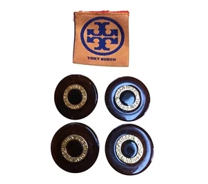 Set Of 4 Tory Burch Logo Buttons Replacement Craft DIY Supply Spell Out - Picture 1 of 5