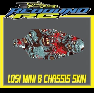 losi mini b 1/16th chassis skin protector /decal /sticker - Picture 1 of 3