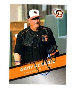 Signed Autograph Auto MiLB Minor League 2018 Bowie Baysox Gary Kendall