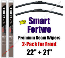 Wipers 2-Pack Premium Wiper Beam Blades - fit 2007-2015 Smart Fortwo - 19220/210