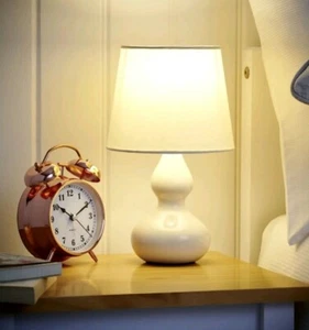 28cm Beige Shade Ceramic Table Lamp Small Desk Light Home Dine Decor KIDS ROOM L - Picture 1 of 9