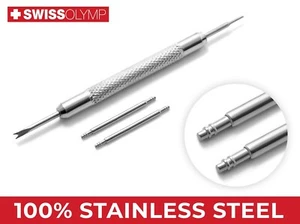 19mm per GUESS Orologio Acciaio Perni Molla Barre Cinturino Fibbia Chiusura Strumento Rimozione - Foto 1 di 6