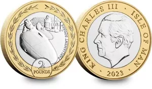 Isle of Man TT 2 £ Münze 2023 - Stempelglanz - Bild 1 von 1
