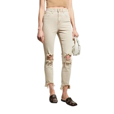 NUEVO CON ETIQUETAS L'Agence High Line Distressed Recortado Ajustado en Galleta Destruct Talla 27 Foto 1 de 4