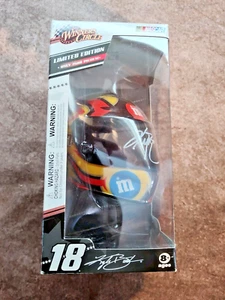 Kyle Busch Winners Circle Autographed M&Ms Mini Helmet - Picture 1 of 8