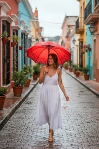 VINTAGE 1940er ROSEN Chrom Metall Mechanismus Regenschirm Sunbrella Hongkong - Bild 1 von 2