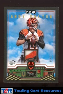 Panini Playoff 2017 #AC-AD Andy Dalton Air Command Prime 1st Down #/25 - Imagen 1 de 2