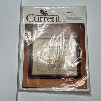Vintage 1983 Current Inspiration New Day New Hope Embroidery Cross Stitch Kit - Image 1 of 4