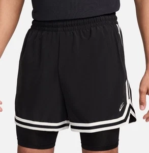 Nike Mens KD DNA Woven 2IN1 4" Shorts,color: Black/Sail, Size XXL, NWT - Picture 1 of 2