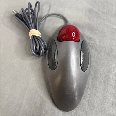 Logitech Ambidextrous Trackman Marble USB T-BC21 Mouse Trackball Tested - Image 1 of 4