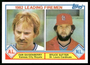 1983 Topps 1982 Leading Firemen (Dan Quisenberry / Bruce Sutter) LL #708 B - Picture 1 of 2