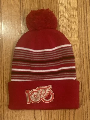 Detroit Red Wings 100th Centennial Chevrolet Winter Beanie ADULT ONE SIZE NEW! - Image 1 of 2