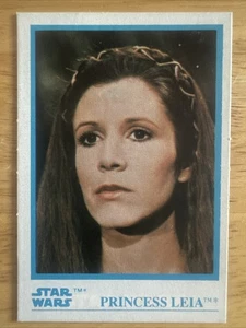 Princess LEIA 1984 Star Wars KELLOGG'S STICKER Card #10 (1061) ex - Picture 1 of 2