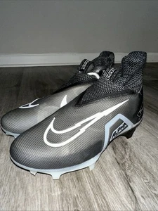 Nike Alpha Menace Elite 3 Flyknit Football Cleats Black CT6648 001 Size 7.5 - Picture 1 of 7