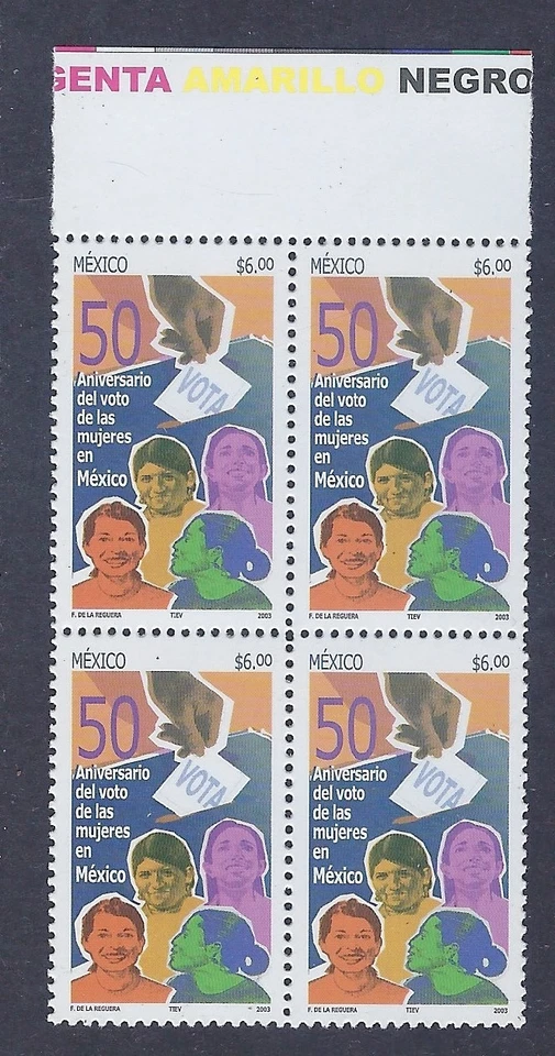 "Юбилей женского голосования MEX."  $6 #2335 B4 V$+ (A471) - Изображение 1 из 1