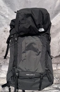 The North Face Trail Lite 50 Backpack Lightweight Charcoal Black - Picture 1 of 2