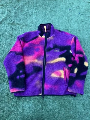 Chaqueta Jordan Para Hombre Grande Polar Calce Suelto Cremallera Completa Retro Prendas Exteriores Atléticas Foto 1 de 4