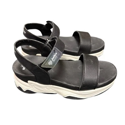 Sandalias de plataforma Justice Sport para niñas negras talla 2 EUR 33,5 correa de gancho y bucle Foto 1 de 4