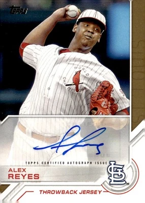 ALEX REYES 2017 TOPPS CAMISETA RETRO AUTO CARDINALS QQ Foto 1 de 2