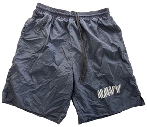 Official US Navy Issued Badeshorts Silver Lettering Size M Badehose Med - Bild 1 von 3