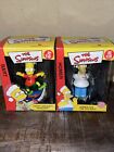 Vtg Lot Of 2 The Simpsons Homer And Bart Christmas Ornaments AM Greetings - 2003