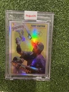 2021 Topps Project 70 GOLD FOIL Tony Gwynn 9/70 “Mr Padre” by Sean Wotherspoon