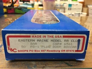 E&C Shops H.O. Scale Kit 50’ Ps-1 Plug Box Car Bangor & Aroostook #6561 - Picture 1 of 2