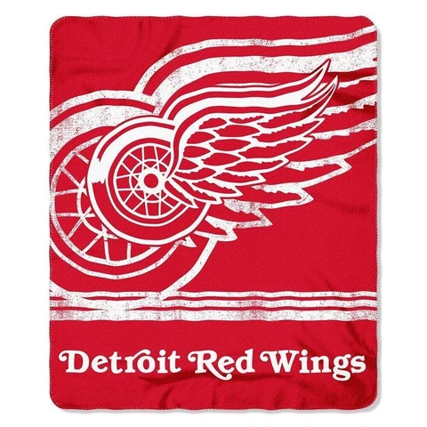 New NHL Detroit Red Wings Large Soft Fleece Throw Blanket 46”x 60”, NEW Cover