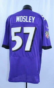 C.J. Camiseta Mosley Baltimore Raven NFL Cosida Nike 57 Camiseta CJ Camisa Usada en Excelente Condición - Imagen 1 de 12